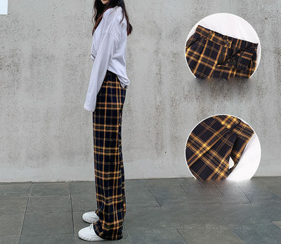 Ежедневен дамски кариран панталон в няколко цвята