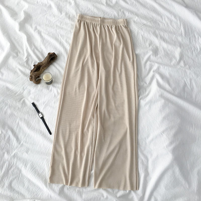 Pantaloni largi dama casual - model curat