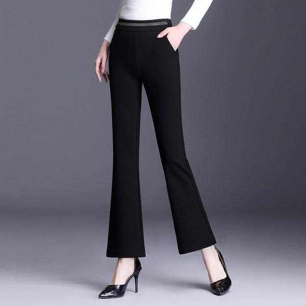 Нов модел дамски панталон в черен цвят
