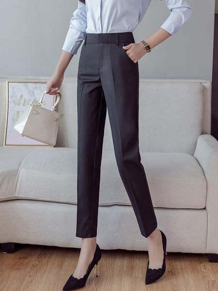 Нов модел дамски панталон с висока талия и цип