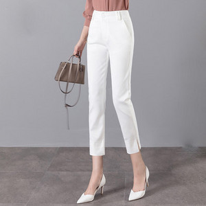 Pantaloni eleganti de dama cu talie inalta - mai multe lungimi