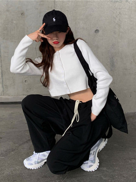 Pantaloni largi dama casual cu cravate