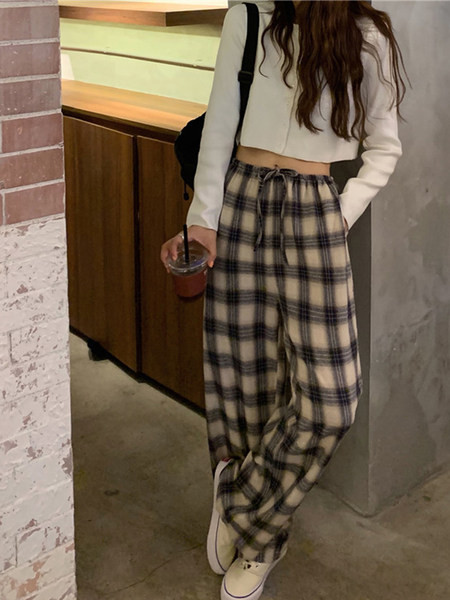 Pantaloni largi dama casual cu cravate