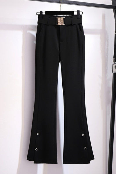 Модерен дамски панталон с колан -тип чарлстон