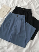 Дамски модерен панталон - изчистен модел с висока талия