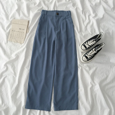 Дамски модерен панталон - изчистен модел с висока талия