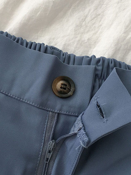 Дамски модерен панталон - изчистен модел с висока талия