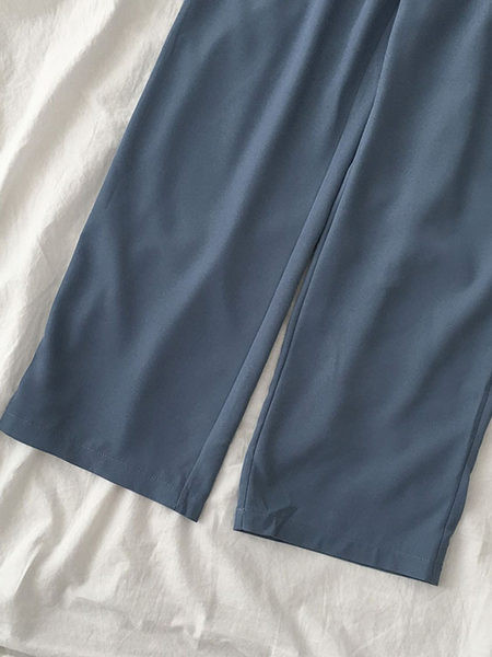 Дамски модерен панталон - изчистен модел с висока талия