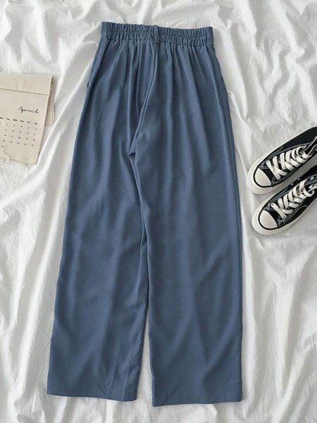 Дамски модерен панталон - изчистен модел с висока талия