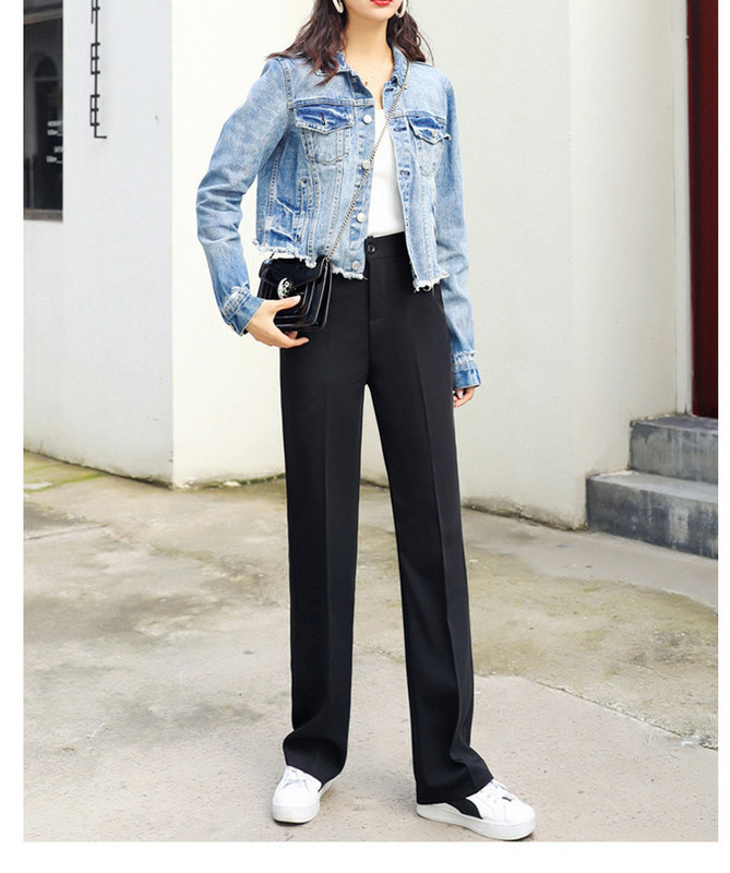 Pantaloni lungi de dama model nou in negru