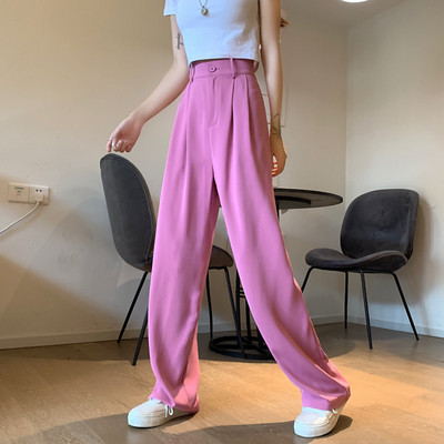 Γυναικείο ίσιο παντελόνι με ψηλή μέση 