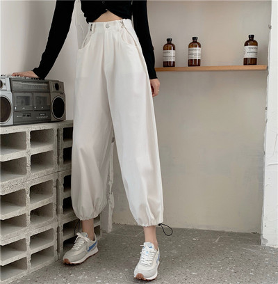 Model larg de pantaloni dama cu cravate