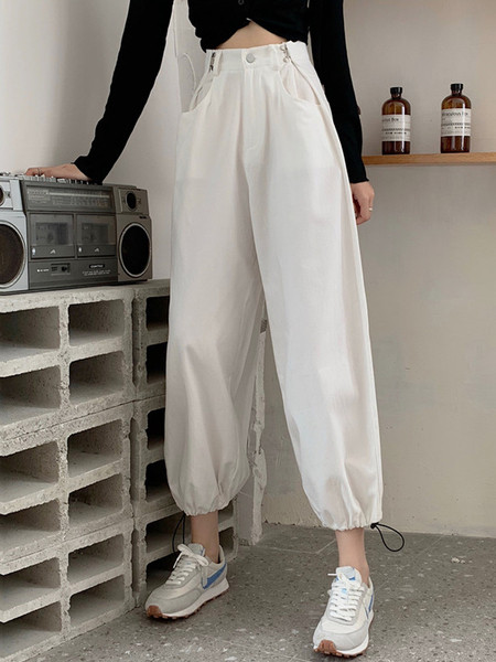 Model larg de pantaloni dama cu cravate