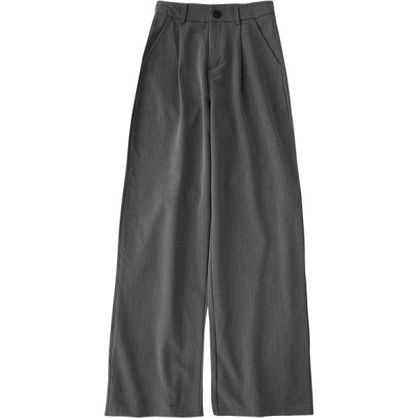 Κλασικό γυναικείο παντελόνι με τσέπες και ψηλή μέση - δύο χρώματα