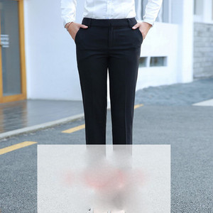 Γυναικείο κομψό παντελόνι με τσέπη σε γκρι και μαύρο χρώμα