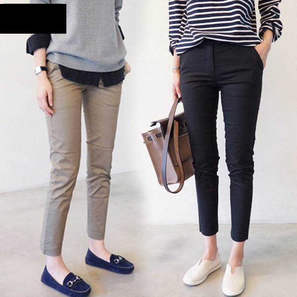 Pantaloni casual dama cu buzunare Model Slim