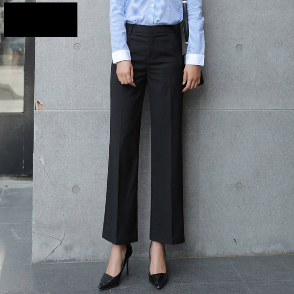 Pantaloni moderni de dama in culoarea neagra model lat