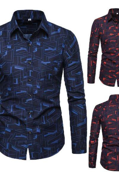 Elegantna muška košulja s klasičnim ovratnikom i pripijenim modelom na gumbe