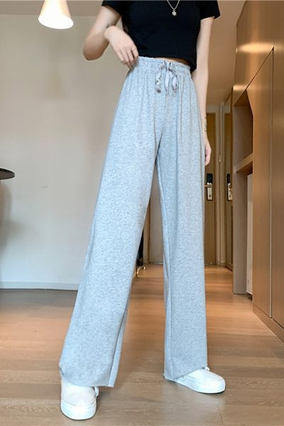 Ежедневен дамски панталон  с връзки и ластик