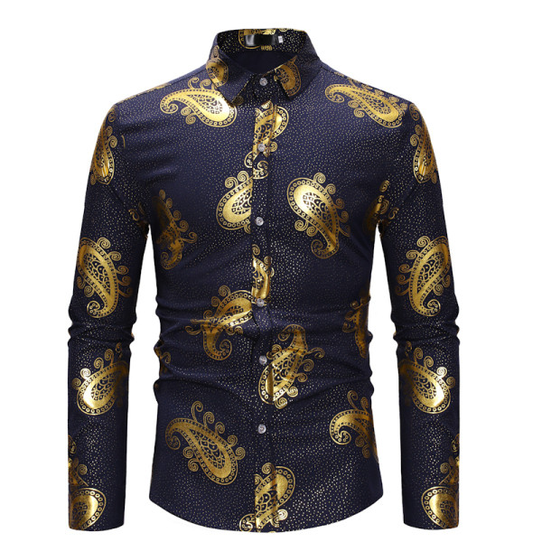 Cămașă bărbătească actuală cu guler clasic montat