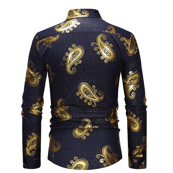 Cămașă bărbătească actuală cu guler clasic montat