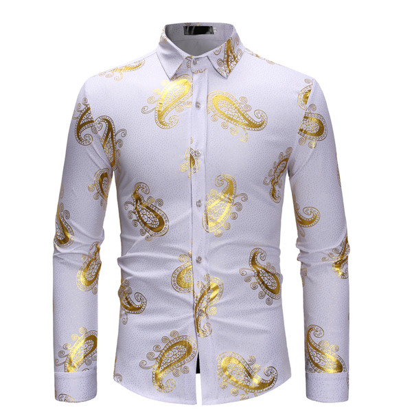 Cămașă bărbătească actuală cu guler clasic montat