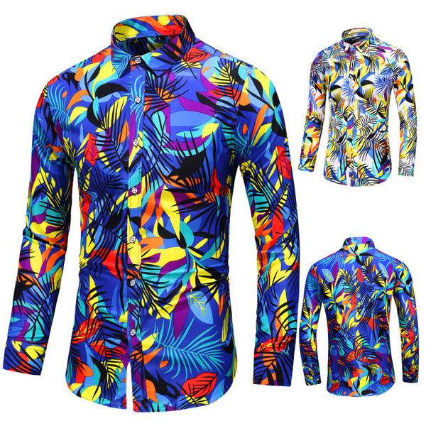 Cămașă elegantă pentru bărbați, cu model îmbrăcat cu nasturi