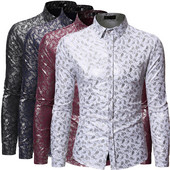 Cămașă elegantă cu model clasic cu guler și nasturi