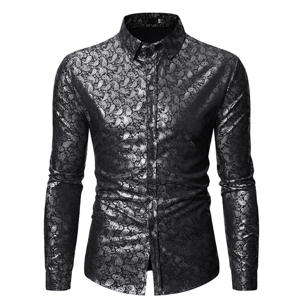 Cămașă elegantă cu model clasic cu guler și nasturi