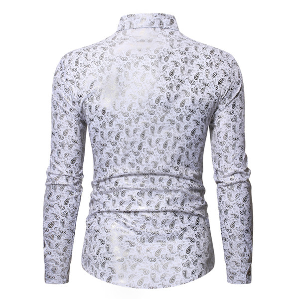 Cămașă elegantă cu model clasic cu guler și nasturi