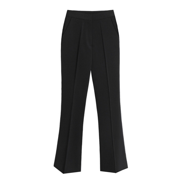 Pantaloni de primăvară de damă actuali cu talie înaltă