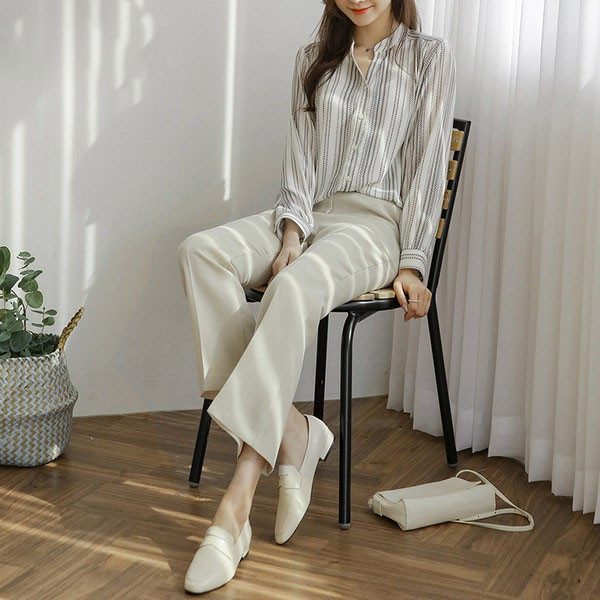 Нов модел дамски панталон-с висока талия 