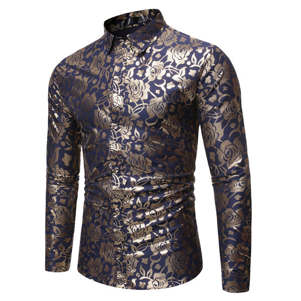 Cămașă bărbătească actuală model mulat cu guler clasic și mâneci lungi