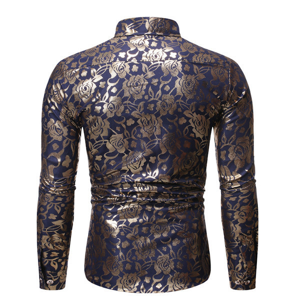 Cămașă bărbătească actuală model mulat cu guler clasic și mâneci lungi