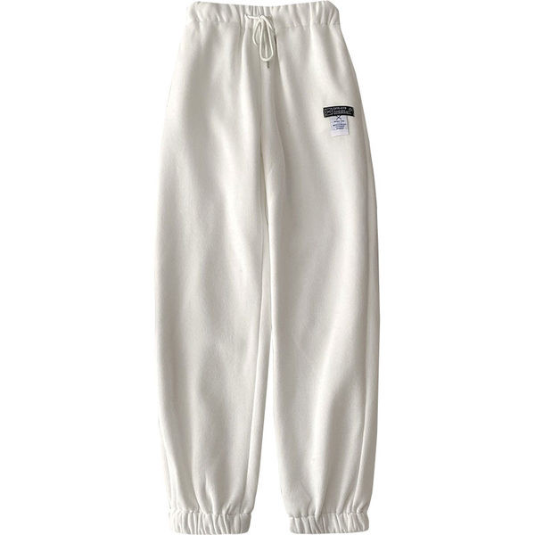 Pantaloni sport dama cu cravate si emblema