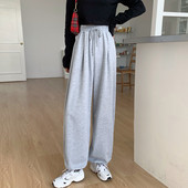 Широк модел дамски  панталон с връзки