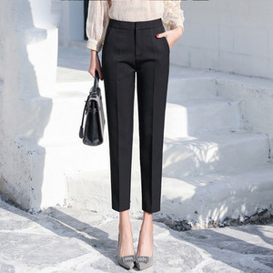 Pantaloni moderni de dama cu talie inalta in mai multe culori