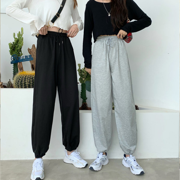 Pantaloni casual dama cu cravate si elastic