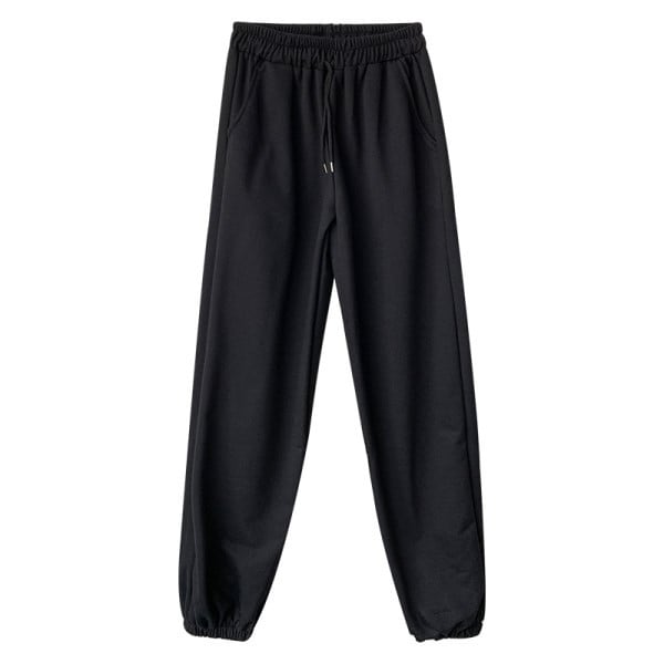 Pantaloni casual dama cu cravate si elastic