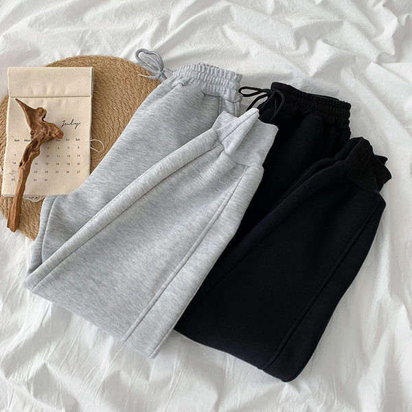 Дамски модерен панталон  с ластична талия и връзки 