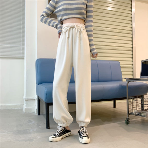 Ежедневен  дамски панталон с връзки и висока талия