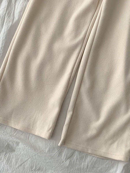 Pantaloni sport dama cu cravate in alb si negru