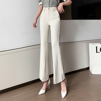 Pantaloni eleganti de dama cu nasturi si crapaturi