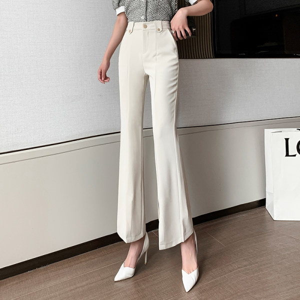 Pantaloni eleganti de dama cu nasturi si crapaturi