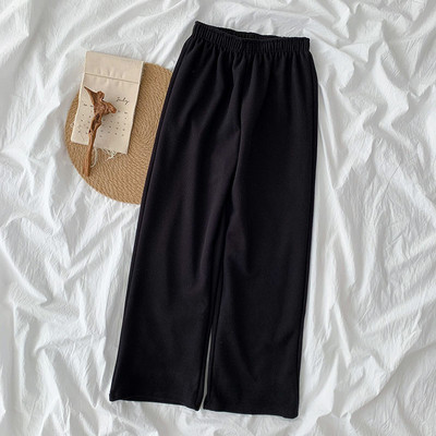 Pantaloni de dama cu talie elastica in trei culori