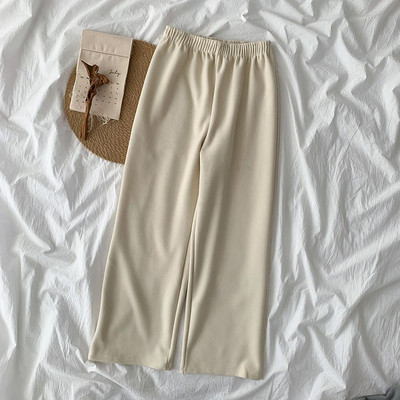 Pantaloni de dama cu talie elastica in trei culori