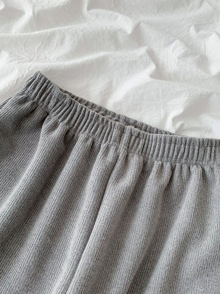 Pantaloni de dama cu talie elastica in trei culori