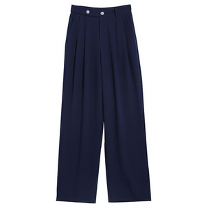 Γυναικείο φαρδύ παντελόνι σε δύο χρώματα με ψηλή μέση