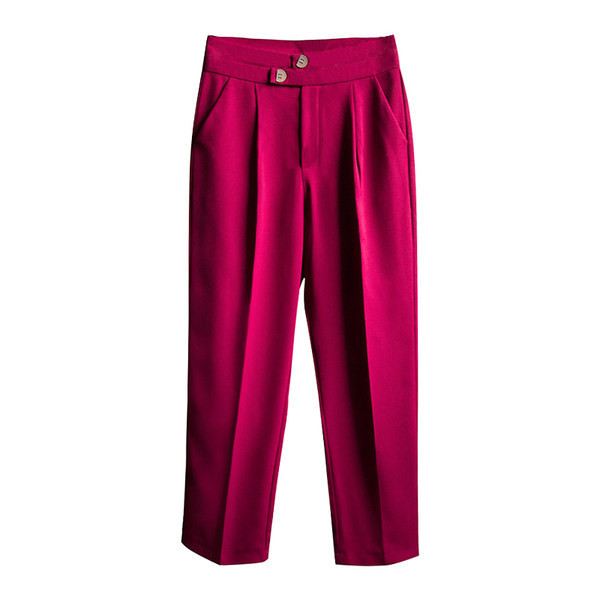 Pantaloni de dama moderni cu talie inalta - model larg