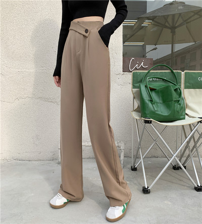 Pantaloni de dama model lat cu talie inalta